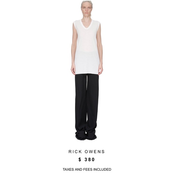 Rick Owens Plinth FW13creamy ivory Tunic Top. L/italian 40. Fun to layer. 💕